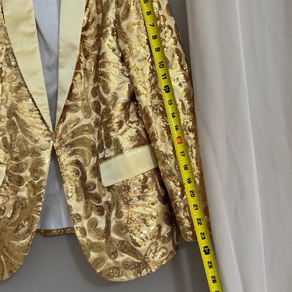 Men’s gold sequins jacket - Picture 4 of 9